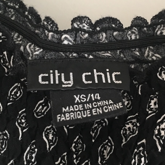 Smocked top block print maxi dress - Picture 3 of 3